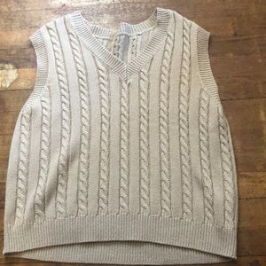 Shein tan Sweater Vest Size:L